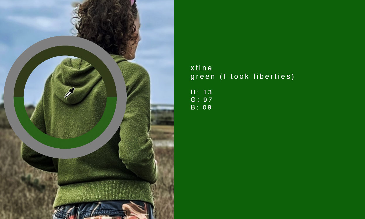green hoodie